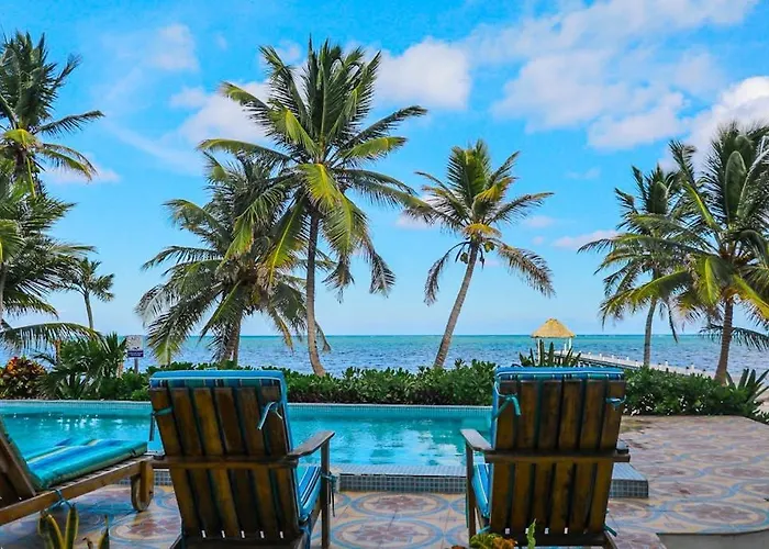 Oceanfront With Amazing Water Views Partial Ac Wifi & Pool San Pedro (Ambergris Caye)